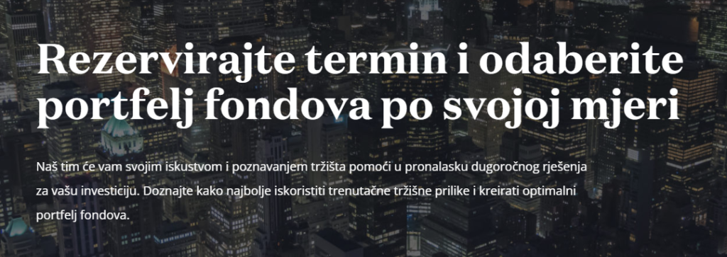 investicijski fondovi - poziv na prijavu za online sastanak
